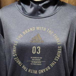 Adidas Men's Team Issue Badge of Sport Hooded Sweatshirt | Slate Blue | XXL